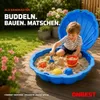 ONBEST Sandkasten 2in1 Sandmuschel mit Deckel | 100 kg | Produktbild-Vorschau 4