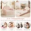 COSTWAY 2 w 1 – sofa dla dzieci, kanapa z funkcją spania, Podgląd zdjęcia produktu 7