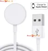 A white Apple Watch charger with a USB connector on a white background. Produktbild-Vorschau