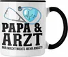 Trendation - Papa und Arzt Tasse Geschenkidee Vater für Produktbild-Vorschau 1