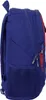 Side view of a blue and red backpack. Voir les images du produit