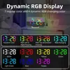 Digitaler Wecker mit dynamischem RGB-Licht, dimmbare Produktbild-Vorschau 3