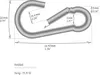 com-four® 6x Karabiner klein - Premium Karabinerhaken aus Produktbild-Vorschau 4