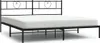 vidaXL Struttura letto con testiera in metallo nero 180x200 Anteprima dell’immagine prodotto 1