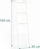 Scala portasciugamani in metallo Relaxdays, 4 pioli, per Anteprima dell’immagine prodotto 4