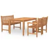 "2024"cloris 4-tlg. Garten-Essgruppe Massivholz Teak - Produktbild-Vorschau 2