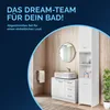 CASARIA® Badmöbel Set 2-tlg Weiß Waschbeckenunterschrank Produktbild-Vorschau 2