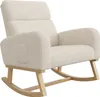 Fauteuil à Bascule, Fauteuil D'allaitement Avec Pieds En Voir les images du produit 11