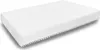 A white mattress with a ribbed texture on the top surface and a serrated edge on the sides, shown at an angle on a white background. Produktbild-Vorschau
