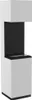 A freestanding white bioethanol fireplace with a black interior. Náhled obrázku produktu
