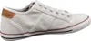 A side view of a white canvas sneaker. Produktbild-Vorschau