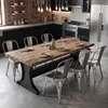 4 stoelen voor de keuken, eetkamerstoelen van metaal, met Productafbeelding-voorbeeld 2