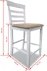 vidaXL Barhocker 2 Stk. Weiß Stoff Produktbild-Vorschau 13