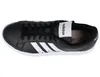A top-down view of a black Adidas sneaker with white stripes. Podgląd zdjęcia produktu
