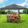 Jayseuw Pavillon Faltpavillon 3x3m Grau Partyzelt UV-Schutz Produktbild-Vorschau 1