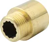 Messing Fitting Hahnverlängerung 1/2" Zoll x 20mm DN15 Produktbild-Vorschau 1