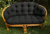 Kissen für ein Rattan-Gartensofa, Schwarz,  Kissen für die Produktbild-Vorschau 2