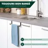 eluno Porte-serviettes en bambou sans percer à accrocher Voir les images du produit 2