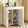 okwish Modernes Wohnzimmerschränke Sideboard mit Hochglanz Produktbild-Vorschau 1