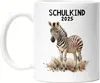 Schulkind 2025 Zebra Tasse Weiß Einschulung 2025 Enkel Produktbild-Vorschau 1