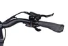 A close-up view of an e-bike's handlebars, showing the grip, brake lever, gear shifter, and bell. Produktbild-Vorschau