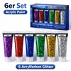 Acrylfarbe 6 Stück Malfarbe Künstlerfarbe Acrylfarben Tuben Produktbild-Vorschau 1