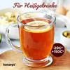 Teetasse Gläser Set 400ml 4 Stk. Cappuccino Tassen | Produktbild-Vorschau 9