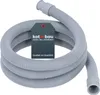 A coiled gray corrugated hose with a dark gray tag attached. Produktbild-Vorschau