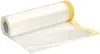 A roll of plastic sheeting with yellow tape attached, used for painting and renovation. Náhled obrázku produktu