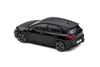 A black Volkswagen Golf VIII R model car is shown from a rear-quarter angle on a white background. Produktbild-Vorschau