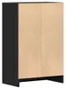 vidaXL Schuhschrank Schwarz Eichen-Optik 60x35x92 cm Produktbild-Vorschau 6