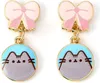 Náušnice Pusheen Drop Pink Bows Náhled obrázku produktu 1