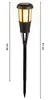 Solar Gartenfackel LED Gartenleuchte 2 Stück Schwarz Produktbild-Vorschau 4