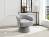 Drehbarer Sessel - Chenille Stoff Grau - FEDOTE Produktbild-Vorschau 2
