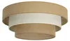 Deckenleuchte Stoff 50 cm breit Beige Sandfarben E27 Produktbild-Vorschau 1