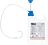 A multi-purpose pump with a white plastic container and a blue pump mechanism, connected to a clear flexible tube. Náhled obrázku produktu