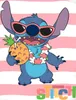 Pościel dziecięca Disney Lilo & Stitch w różowe paski Podgląd zdjęcia produktu 4