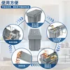 A diagram illustrating the features and usage of a kitchen trash can system. Náhľad obrázku produktu