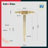 KOTARBAU® T zawiasy zlote L: 400 mm zawiasy krzyzowe stal Podgląd zdjęcia produktu 3