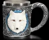 Fantasy Krug - Einsamer Wolf weiß - Bierkrug Produktbild-Vorschau 1