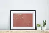 MuchoWow® MuchoWow® Gerahmtes Poster Verwitterte rosa Wand Produktbild-Vorschau 6