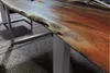 Esstisch Baumkante massiv Akazie nussbaum 240 x 100 silber Produktbild-Vorschau 5
