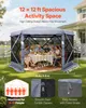 VEVOR Pop-up-Pavillon, 3,6x3,6x2,2 m, großes 6-seitiges Produktbild-Vorschau 2