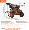 Benzínová tlaková umývačka 4400PSI 15L/min 2,6GPM so sadou Náhľad obrázku produktu 7