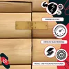 KOTARBAU® Charnière de caisse 200 x 50 mm Charnière roulée Voir les images du produit 2