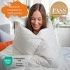 Donzen dekbed 155 x 220 cm, vulling van 100% veren, tijk Productafbeelding-voorbeeld 11