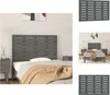 vidaXL Wand-Kopfteil Grau 106x3x63 cm Massivholz Kiefer -  Produktbild-Vorschau 1