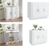 vidaXL Sideboard Weiß 92x35x75 cm Holzwerkstoff - Sideboard Produktbild-Vorschau 1