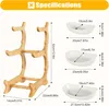 3 Stöckig Obst Etagere Obstkorb Holz Obstschale Modern Produktbild-Vorschau 7