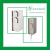 Novatool 4x Steckdosensäule 3-fach außen Silber gebürstet Produktbild-Vorschau 2